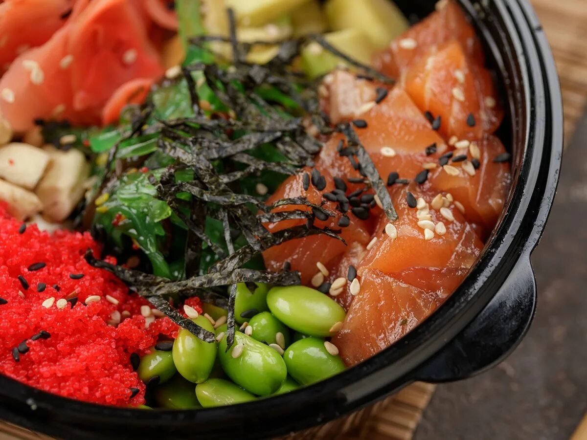 Гавайский боул. Поке боул еда. Гавайская еда poke. Поке еда. Поке.