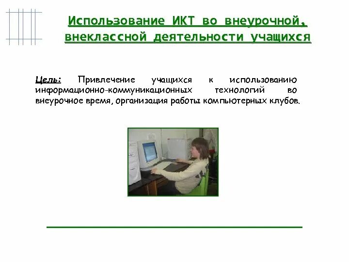 Использование икт учениками. ИКТ В детском саду. Информационные технологии внеурочной деятельности. Использование ИКТ во внеурочной деятельности. • Использование презентаций во внеучебной работе..