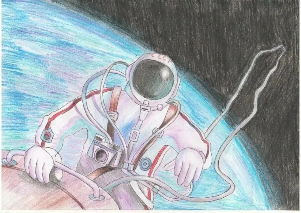 Время первых рисунок. Рисунок ко Дню космонавтики. Рисунок котдню космонавтики. Космонавт рисунок. Рисунки на день космрнав.