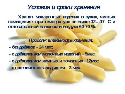 Макароны после срока годности
