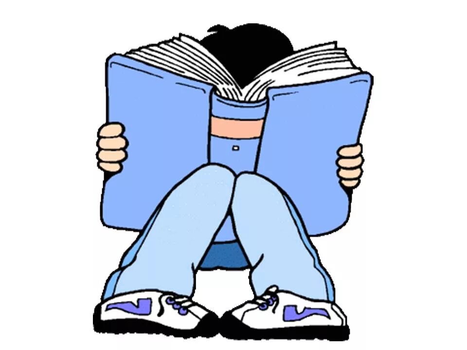 He can t read a book. He can t read a book