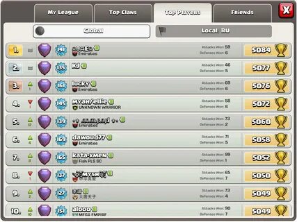 Ник clash of clans