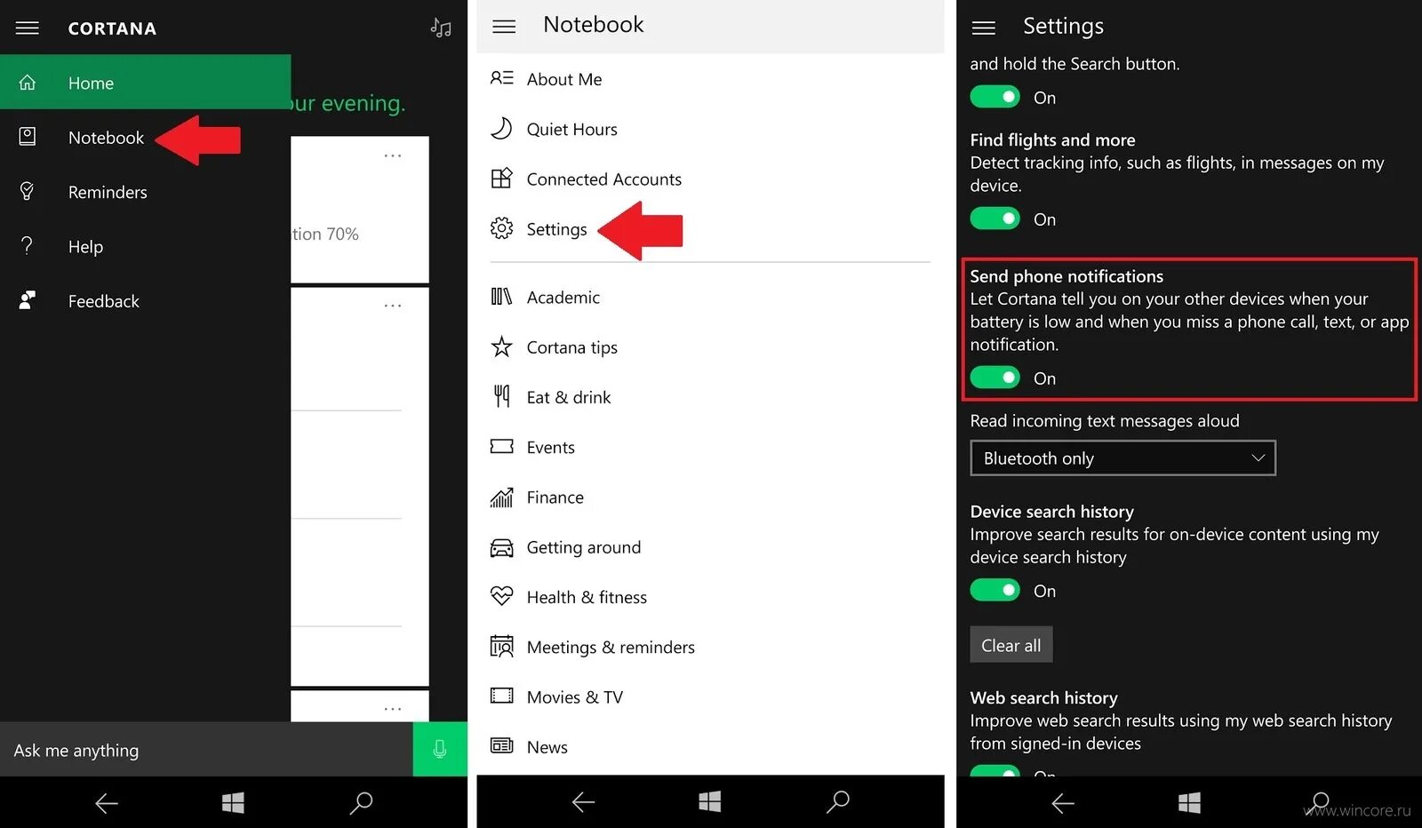 Call text on other devices
