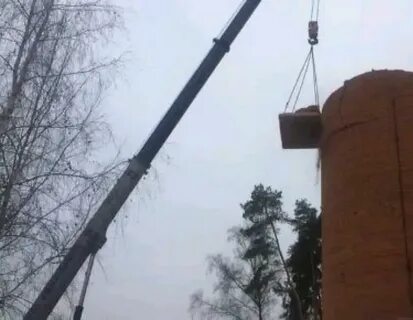 Демонтаж водонапорной башни