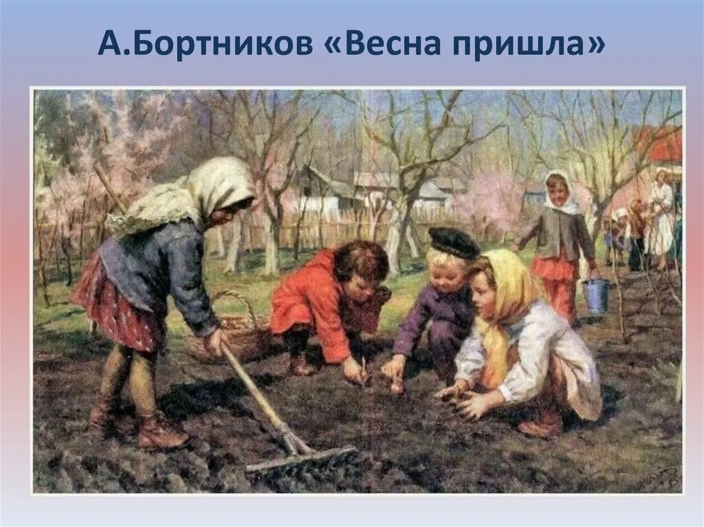 Труд людей весной картинки для детей