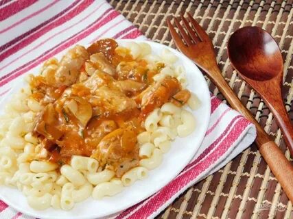 Подлива из свинины с грибами