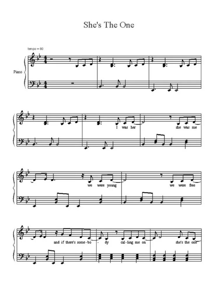 She s only one. She is the one Robbie Williams Ноты для фортепиано. She the one Ноты. One Ноты для фортепиано. You are the only one Ноты.