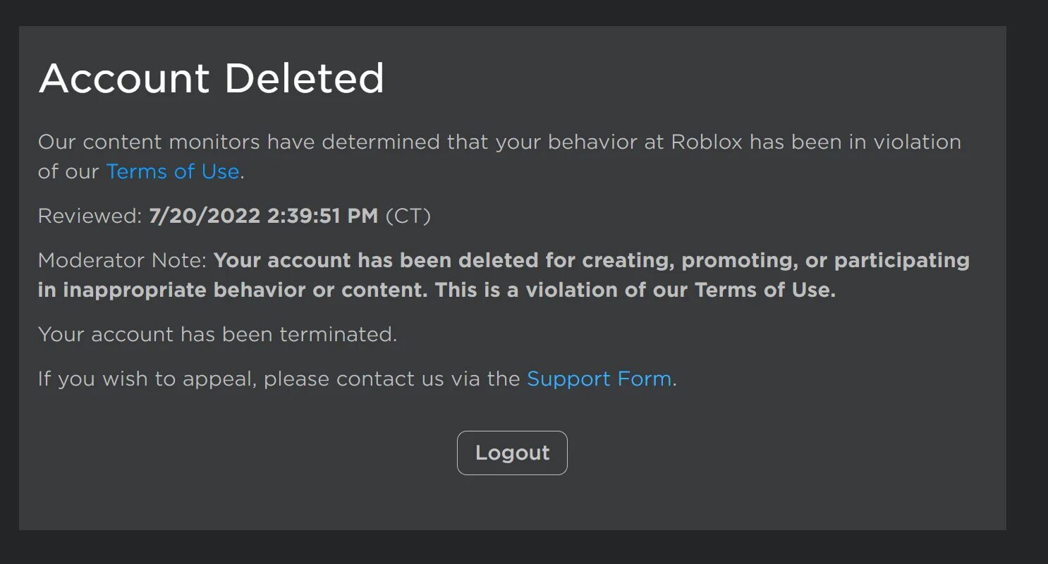 Issues have been resolved. Бан аккаунта в РОБЛОКС. Account deleted Roblox. Your account deleted Roblox. Аккаунты в РОБЛОКС.