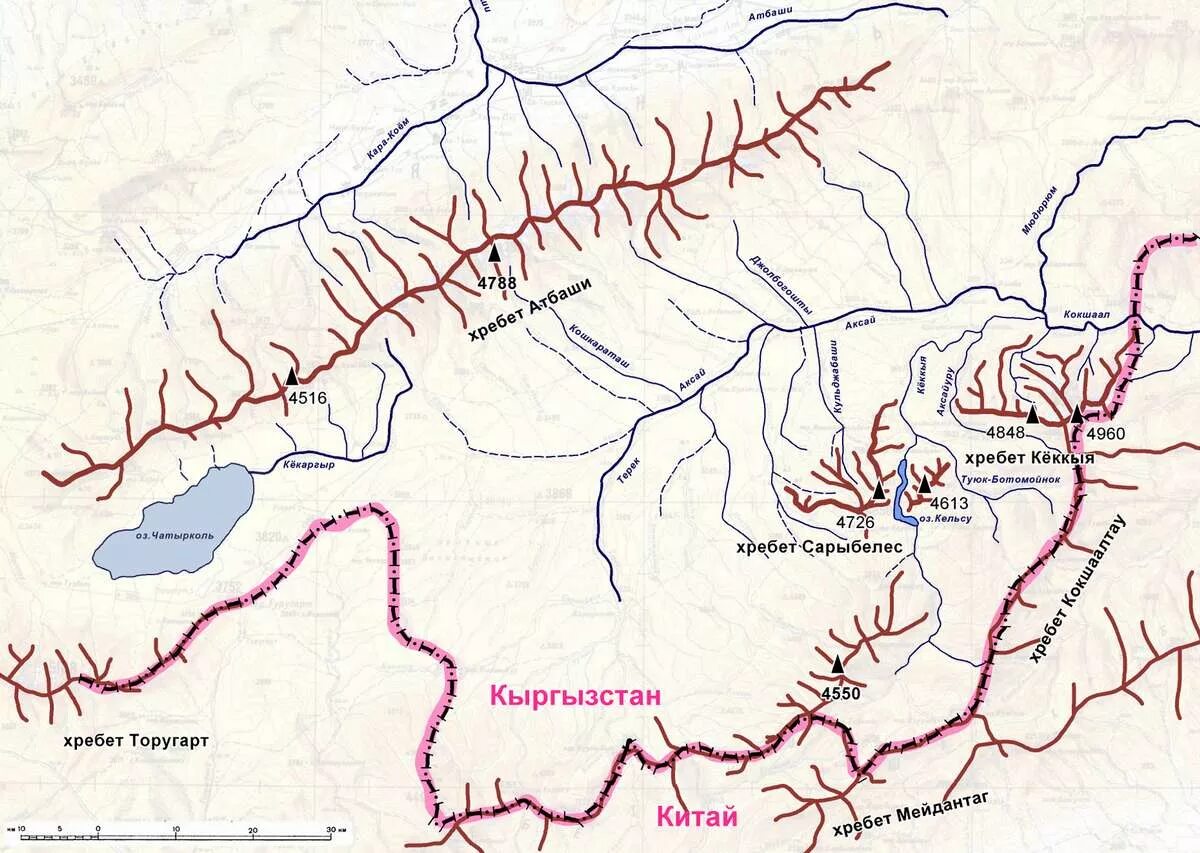 Карта горного массива. Кель Суу озеро Кыргызстан карта. Хребты Киргизии на карте. Киргизский хребет Тянь-Шань на карте. Горные хребты Кыргызстана на карте.