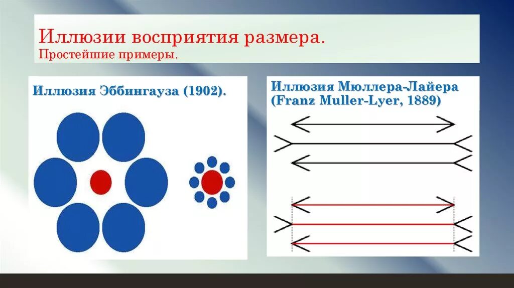 Примеры иллюзий восприятия
