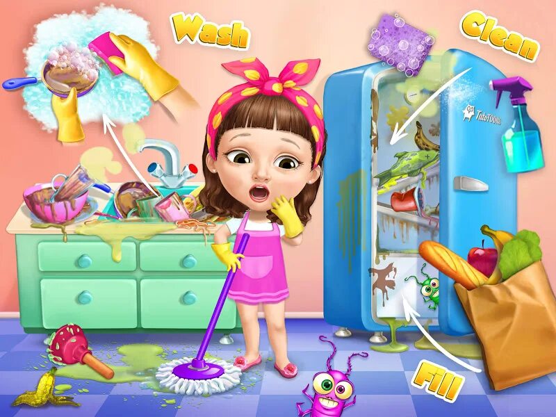 Игру девушка ест