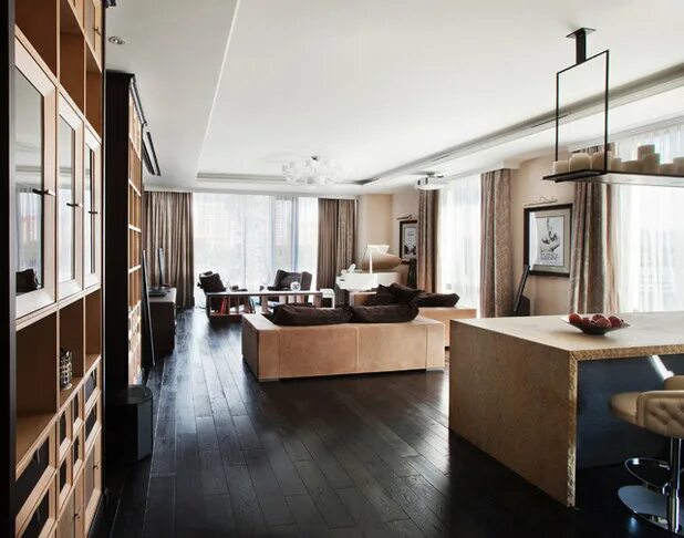 Московские квартиры интерьер Kutuzovskaya Riviera by Geometrix Design HomeAdore Apartment interior, Apartment