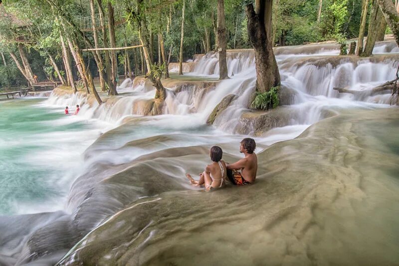 Водопад тат Куанг си. Куанг си Лаос. Водопад тат Куанг Лаос. Водопад Куанг си Лаос фото. Анаконда куанг манг чжи зай на русском