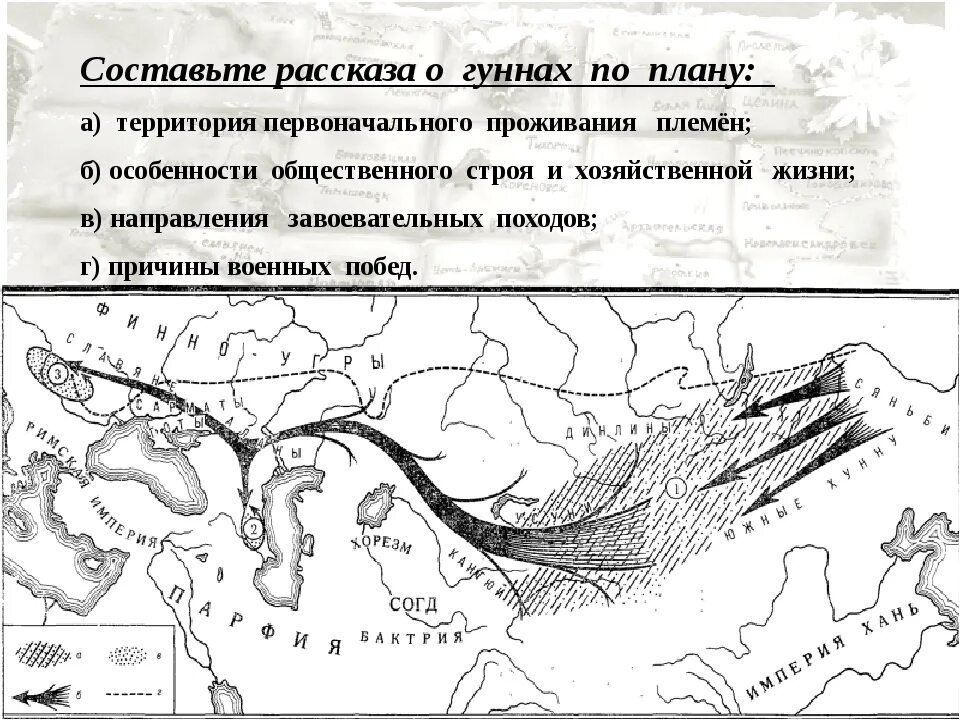 Гунны история 5 класс. Походы гуннов на карте. Племена гуннов на карте. Гунны территория первоначального проживания племен. Рассказ о гуннах.