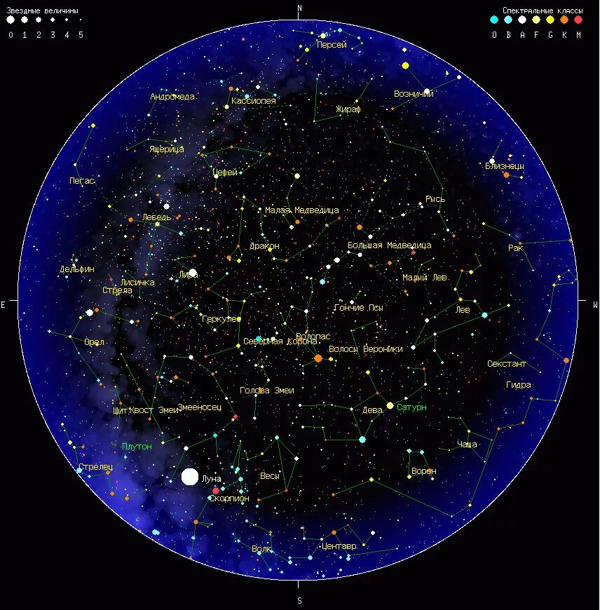 Карта звездного неба. Карта созвездий звездного неба. Звёздная карта неба. Созвездия Северного полушария.