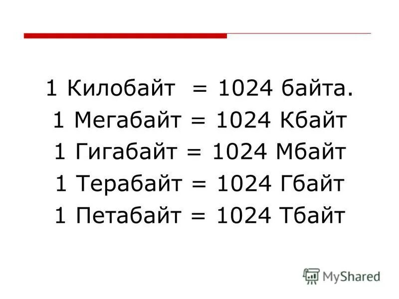 1024 кбайт 2 байт