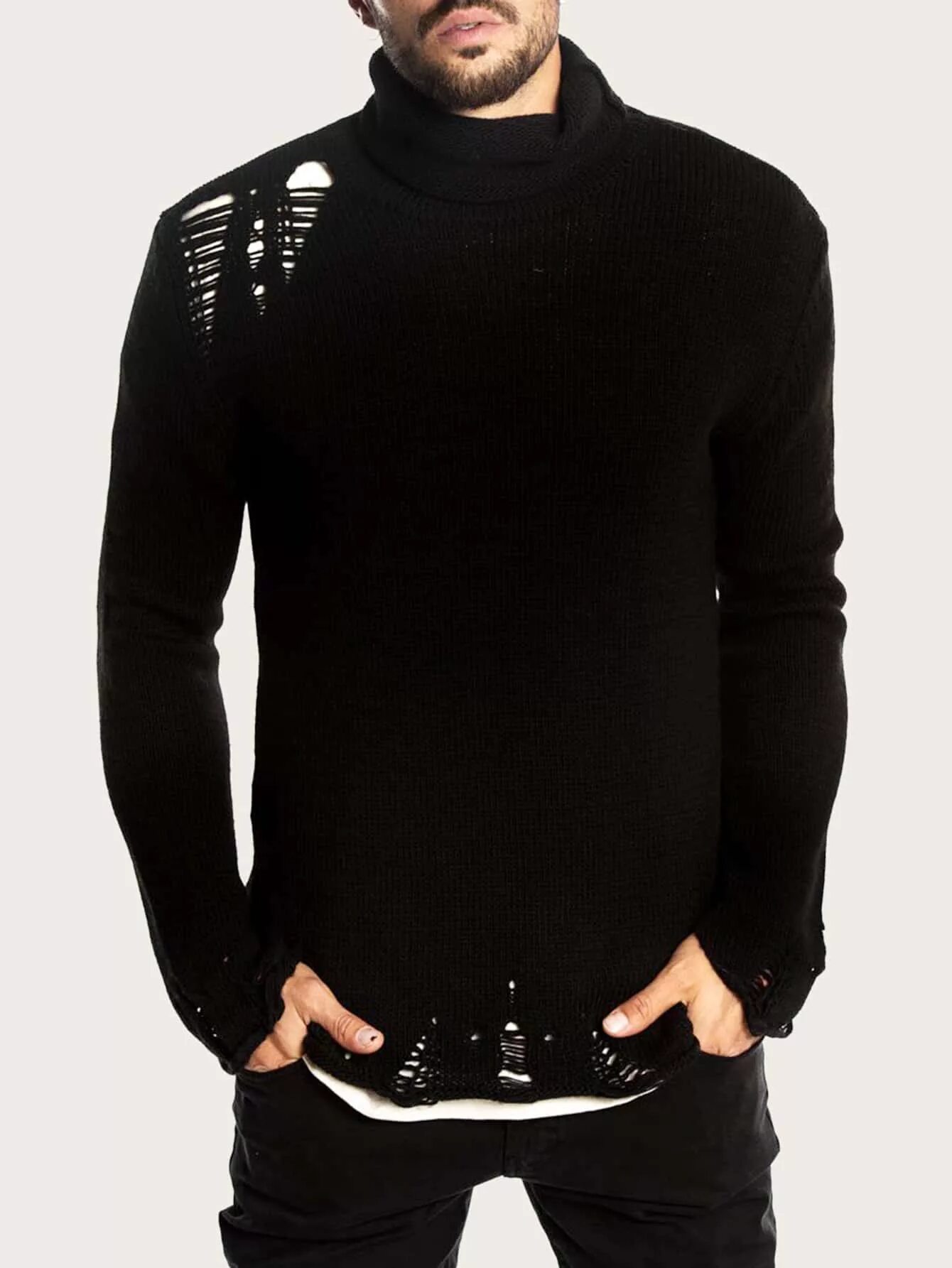 Черный рваный свитер мужской. Рваная кофта мужская. Порванная кофта мужская. Рваный свитер мужской. Рваный свитер мужской.
