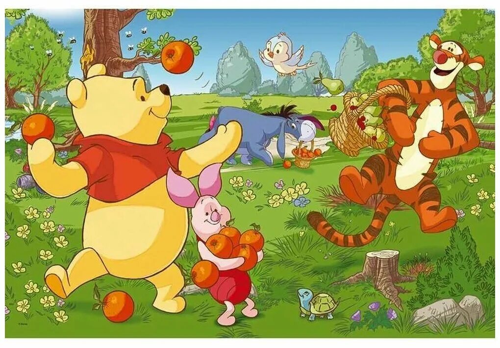 пазлы винни. тематический пазл винни пух и его друзья. контурные пазлы «винни-пух» 01427. пазлы фирма puzzle с мультиками. пазлы trefl винни пух.