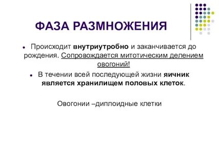 Полярное тельце результат фазы размножения