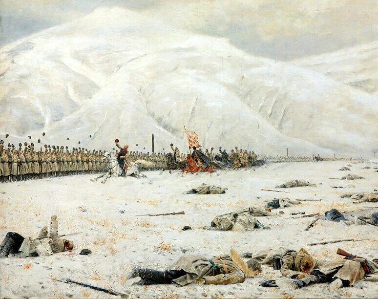 Скобелев 1877 1878. Верещагин «Шипка – Шейново. Скобелев под Шипкой» (1877–1878. Верещагин Шипка Шейново. Верещагин Скобелев под Шипкой.