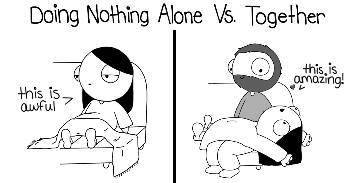 Text nothing doing. Doing nothing. Nothing Alone. Гёрлфренд комиксы. Alone together.