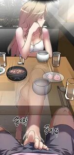 Under the table teasing during your date.