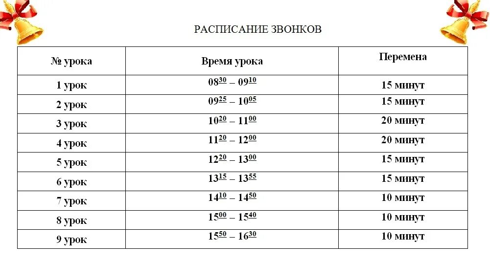 Расписание звонков в школе 15. Расписание звонков в школе. Уроки в школе расписание звонков. Расписание уроков и звонков. Расписание начала уроков в школе.