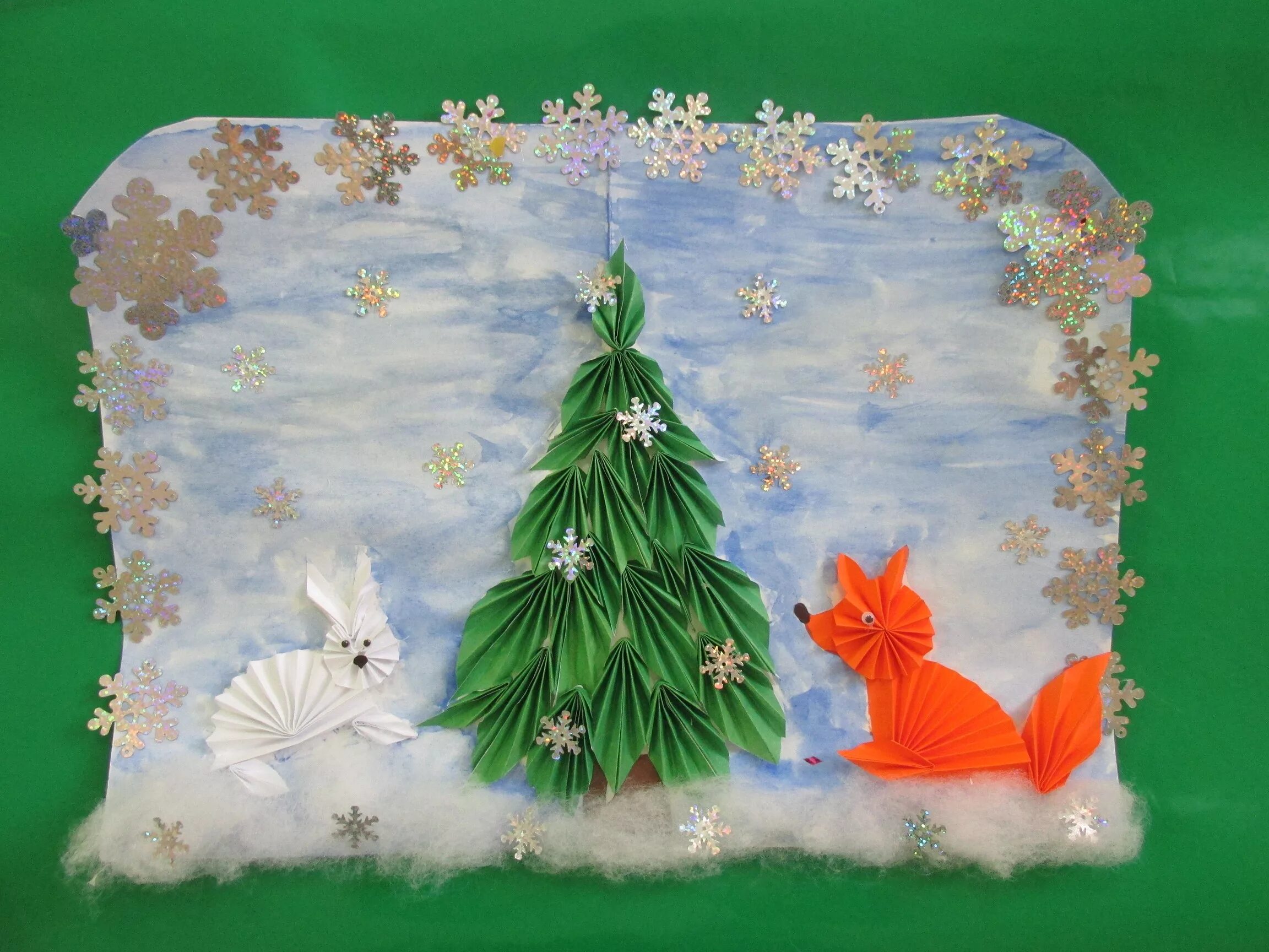 Как сделать зимнюю сказку. Зимняя поделка в сад. Поделки на тему зима. Поделки на тему зима в детский сад. Зимние поделки своими руками.