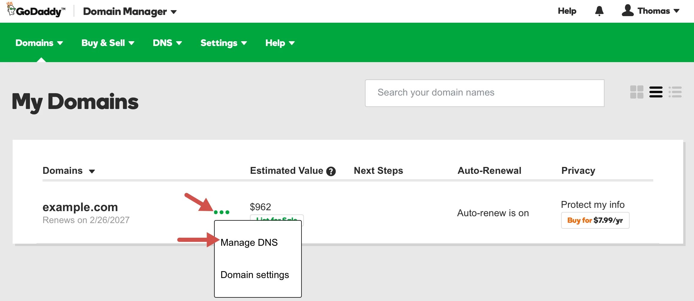 Godaddy domain. DNS Management godaddy. Change DNS godaddy. Add record godaddy.