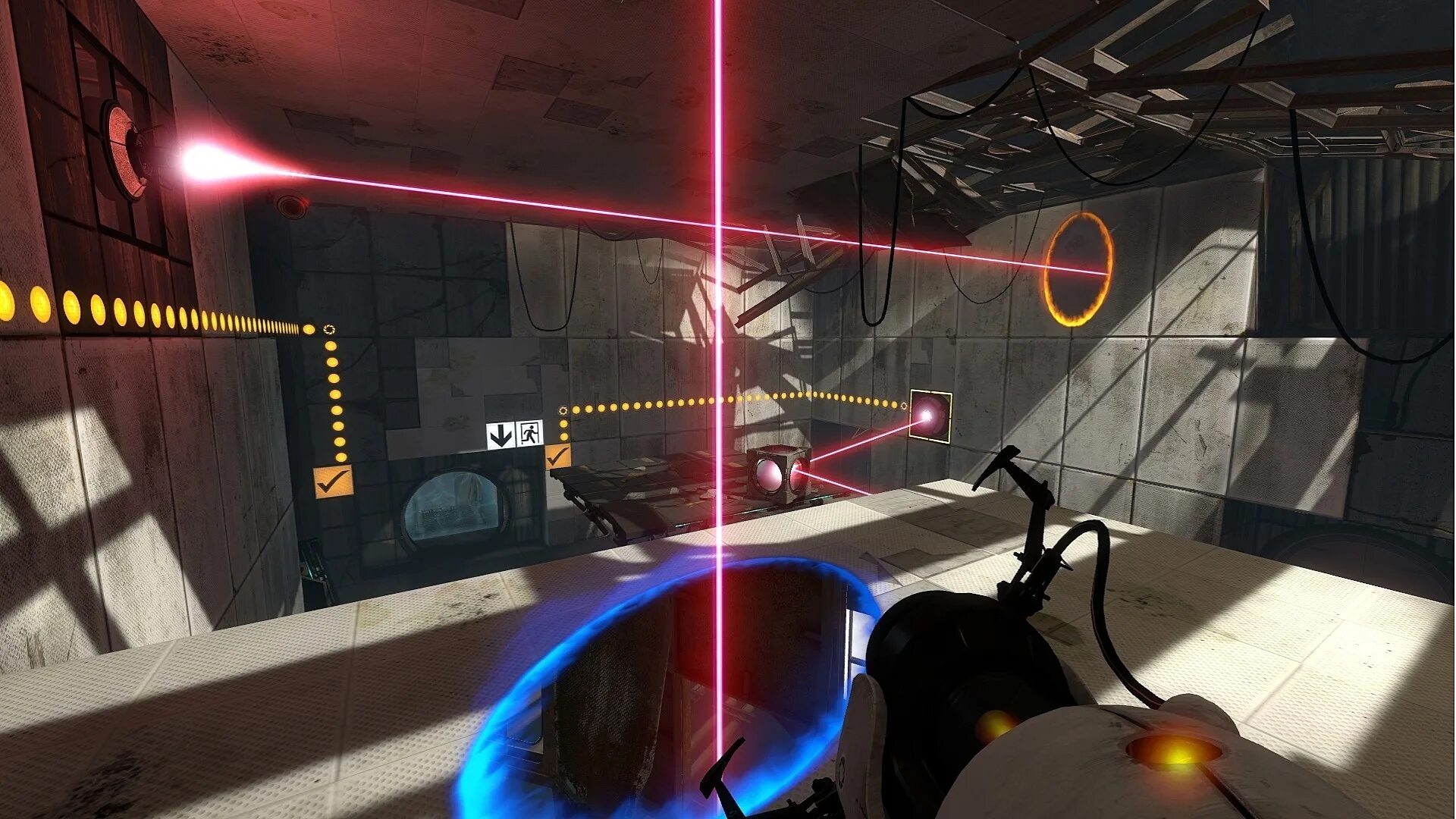 Можно ли играть в портал по сети. Portal 2 игра. портал 2 скриншоты. portal 2 gameplay. портал 2 геймплей.