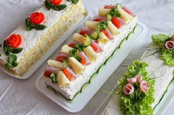 Бутербродный торт закуска, которая нравится всем, кто бы её ни пробовал Food g