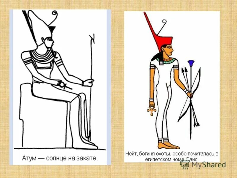 Богиня Нейт в древнем Египте. Иллюстрации относящиеся к древнему Египту.