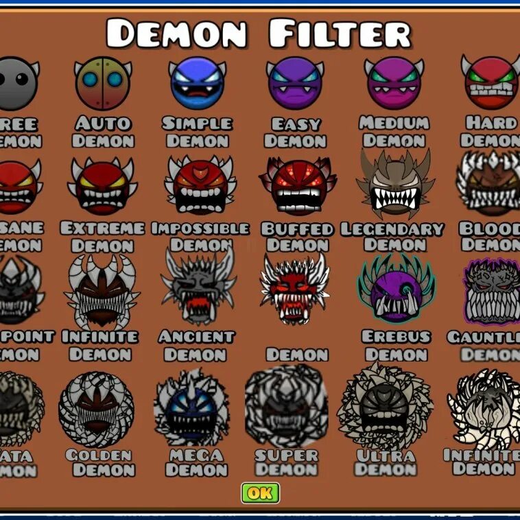Demons filter. Ультра демон. demon filter geometry dash.