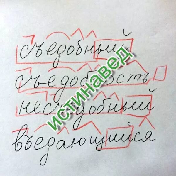 Съедобные разбор по составу. Съедобный разбор слова по составу. разобрать слово по составу съедобный. несъедобный разбор слова по составу.