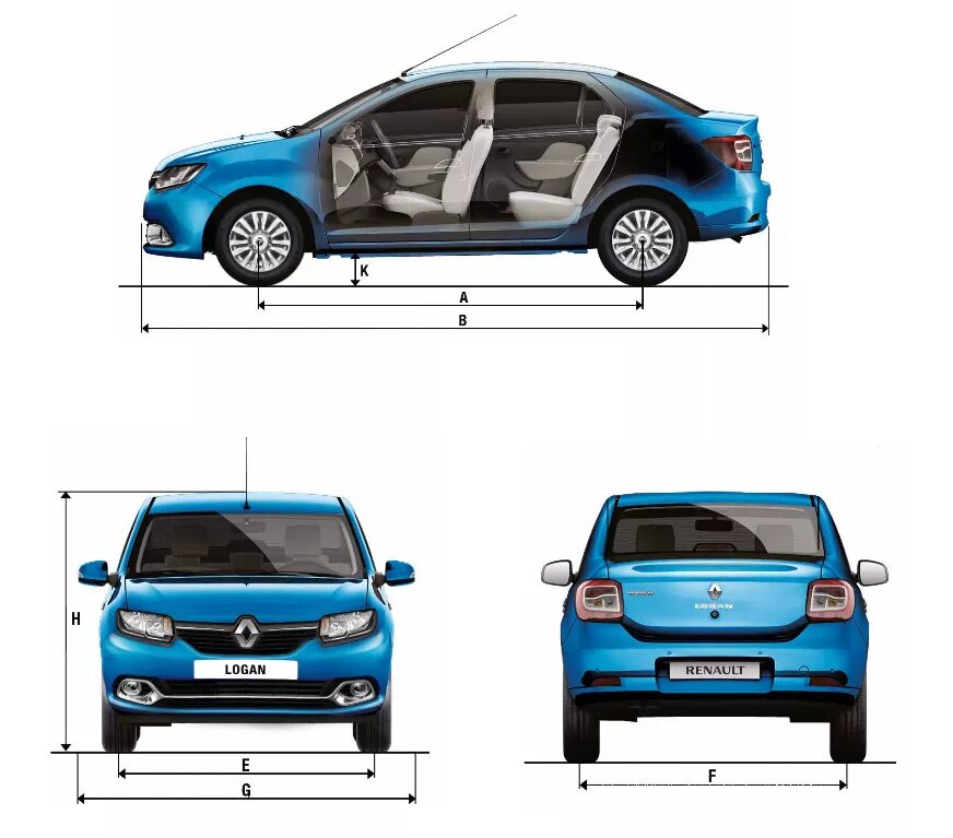 Различия между передними. Renault Logan II чертеж. Габариты автомобиля Рено Логан 2. Габариты Рено Логан 1. Ширина Рено Логан.