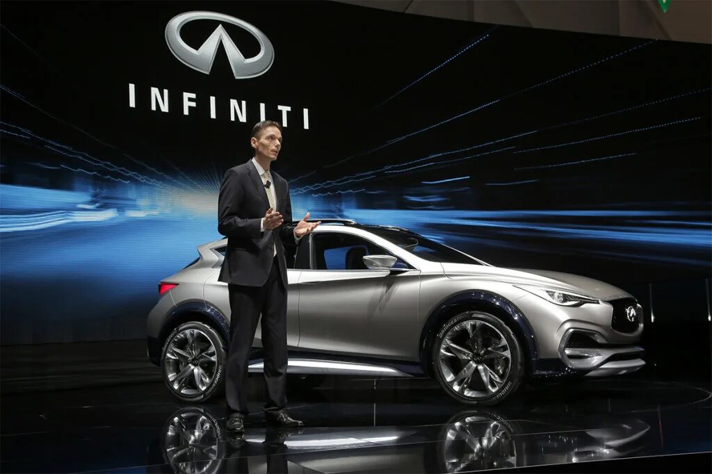 С первого апреля автомобили. Инфинити Моторс. Электрокар Инфинити. Infiniti qx30 2023.