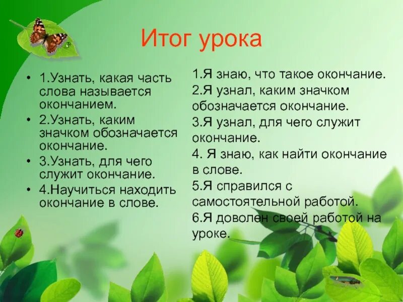 Окончание в слове узнает. Тема урока окончание. Тема окончание 2 класс. Как найти окончание в слове 3 класс. Окончание конспект урока 3 класс.