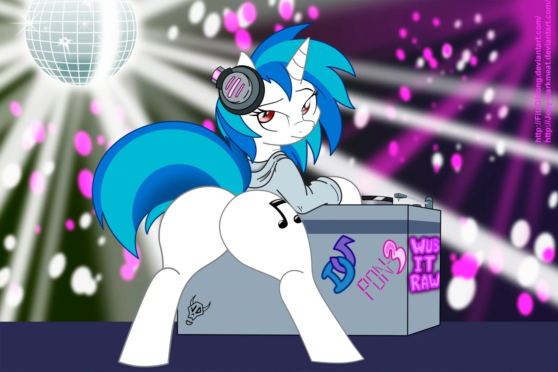 Дж Пон 3. МЛП винил скретч. Vinyl Scratch r34. Диджей МЛП.