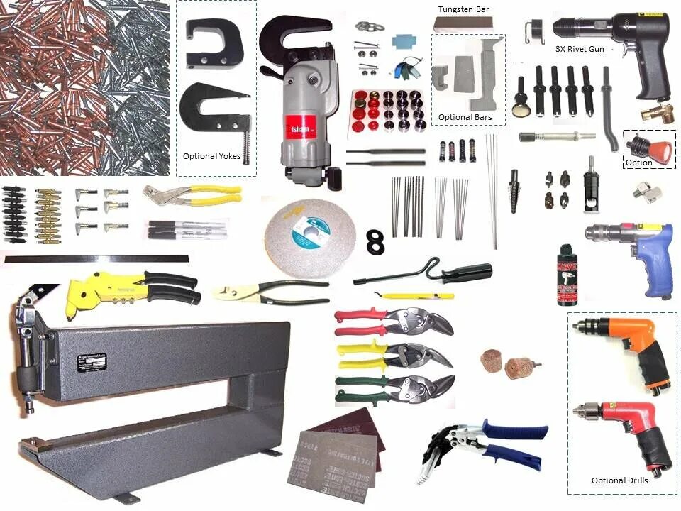 Новый tool. New инструмент. ATS RV Builders Kit w/ Pro 3x Rivet Gun. Инструменты космического инженера. 995000-00 Инструмент для самолета.