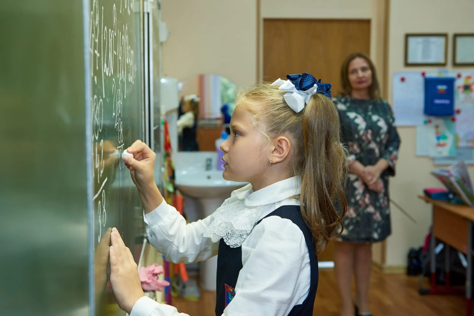 Пойдем ли в школу в сентябре. Школьники в школе. Девочки в школе. Девочка первоклашка. Российская школа.