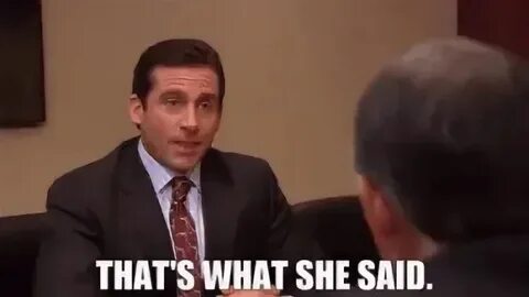But she said