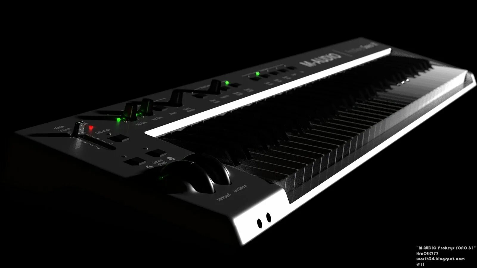 Audio render. M audio prokeys 88.