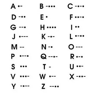 Азбука морзе english