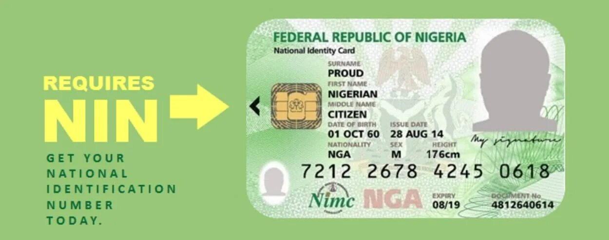 National identification number. Identification number id card. national id card.