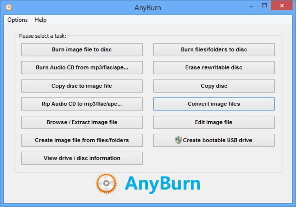 Burn программа. Anyburn 5.2. anyburn.