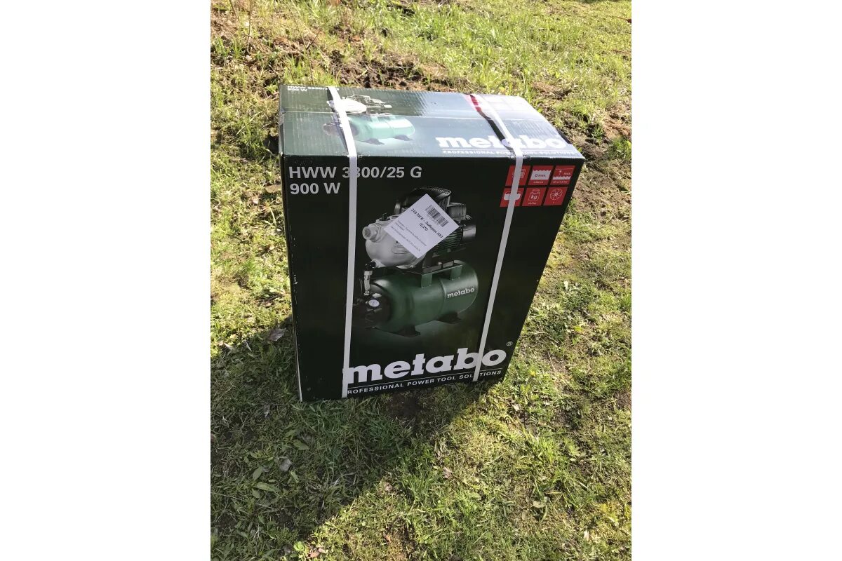 Hww 3300 25. Насосная станция Метабо 3300 25g. Насосная станция Метабо 3300 25g коробка. Насосная станция Метабо 3300 25g артикул. Metabo HWW 3300/25 G.