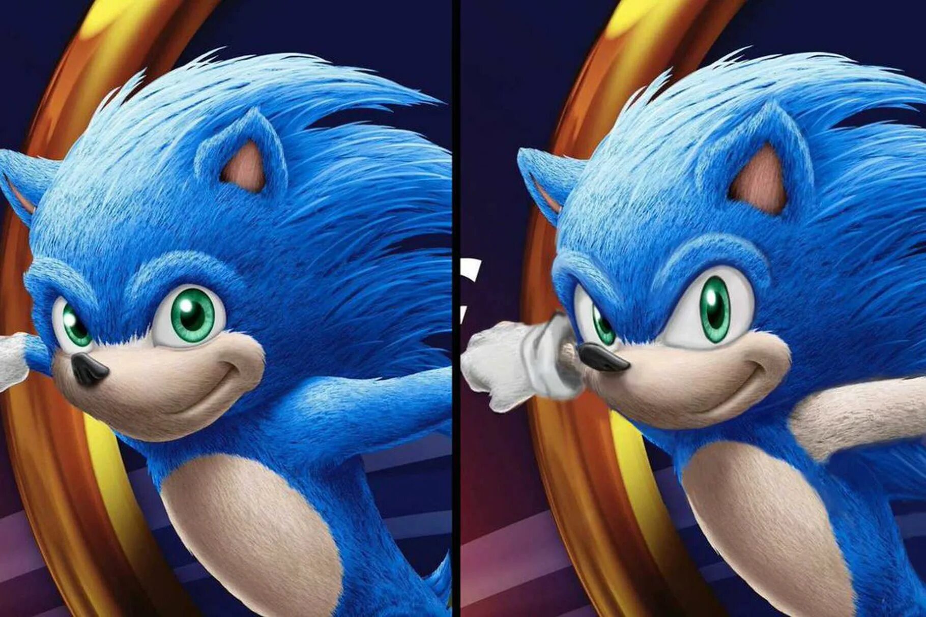 Сонник старый друг. Sonic the Hedgehog 2019. Соник редизайн.