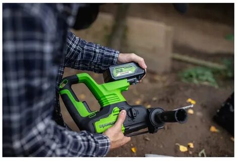 Перфоратор аккумуляторный greenworks gd24sds2