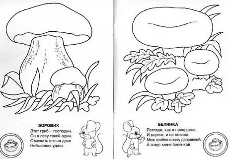 Нарисовать гриб из красной книги