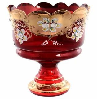 Конфетница красная